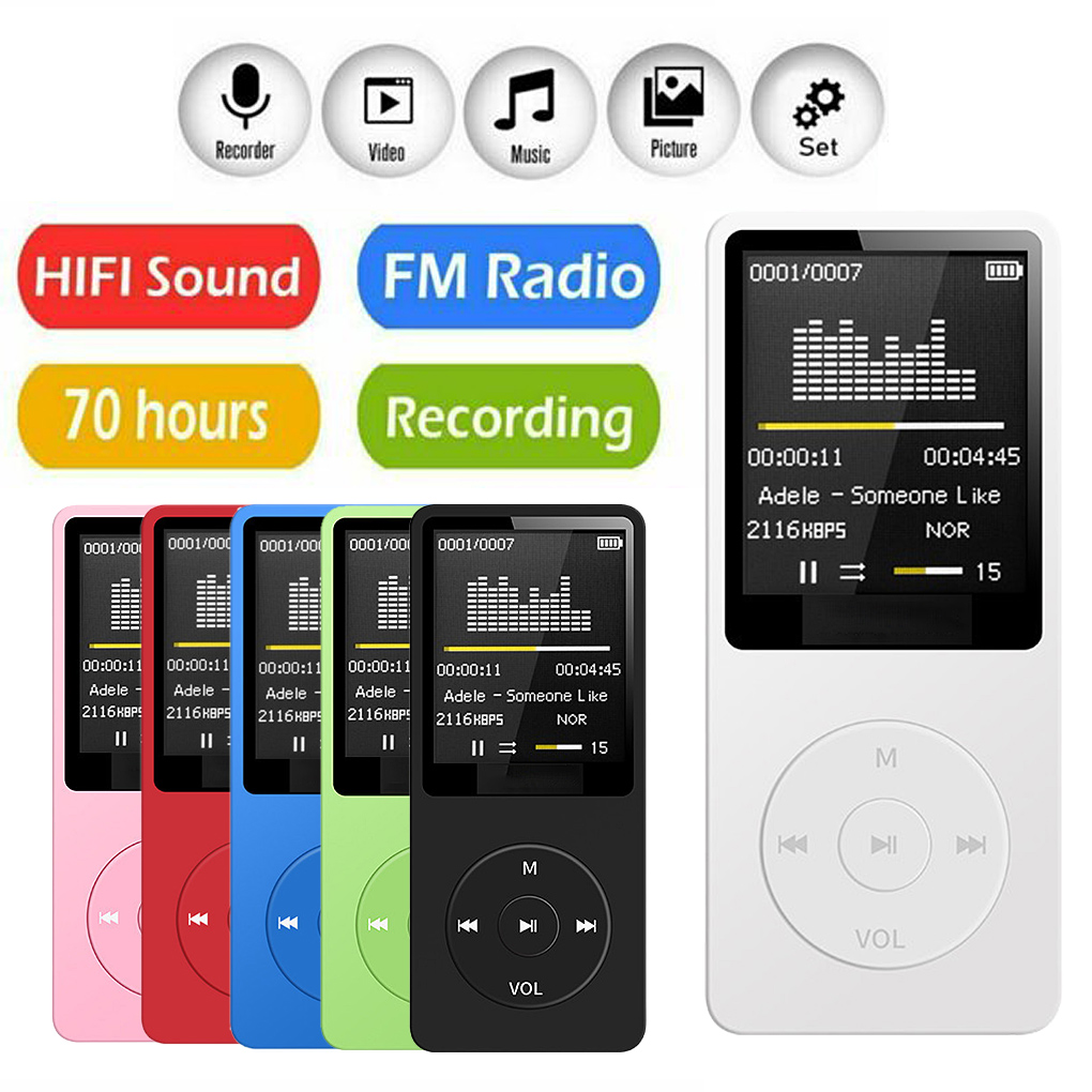 Audio Music Recorder - 휴대용 MP3 플레이어 충전식 기록 소음