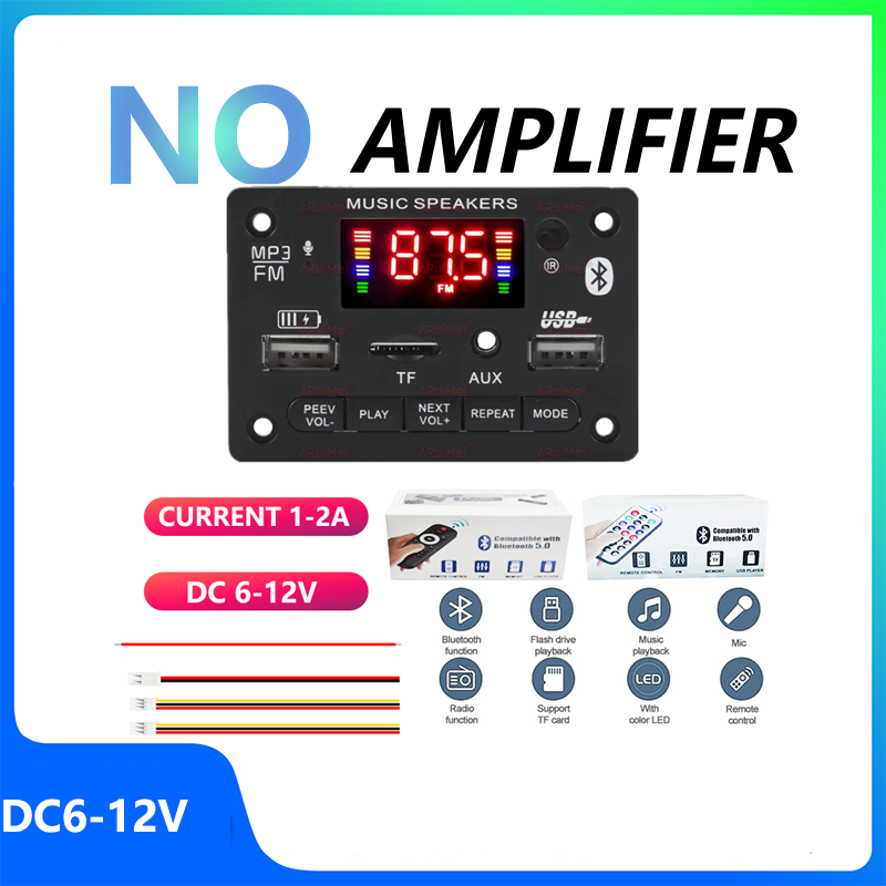 Audio Music Recorder - 앰프 없이 블루투스 5.3 디코더 보드