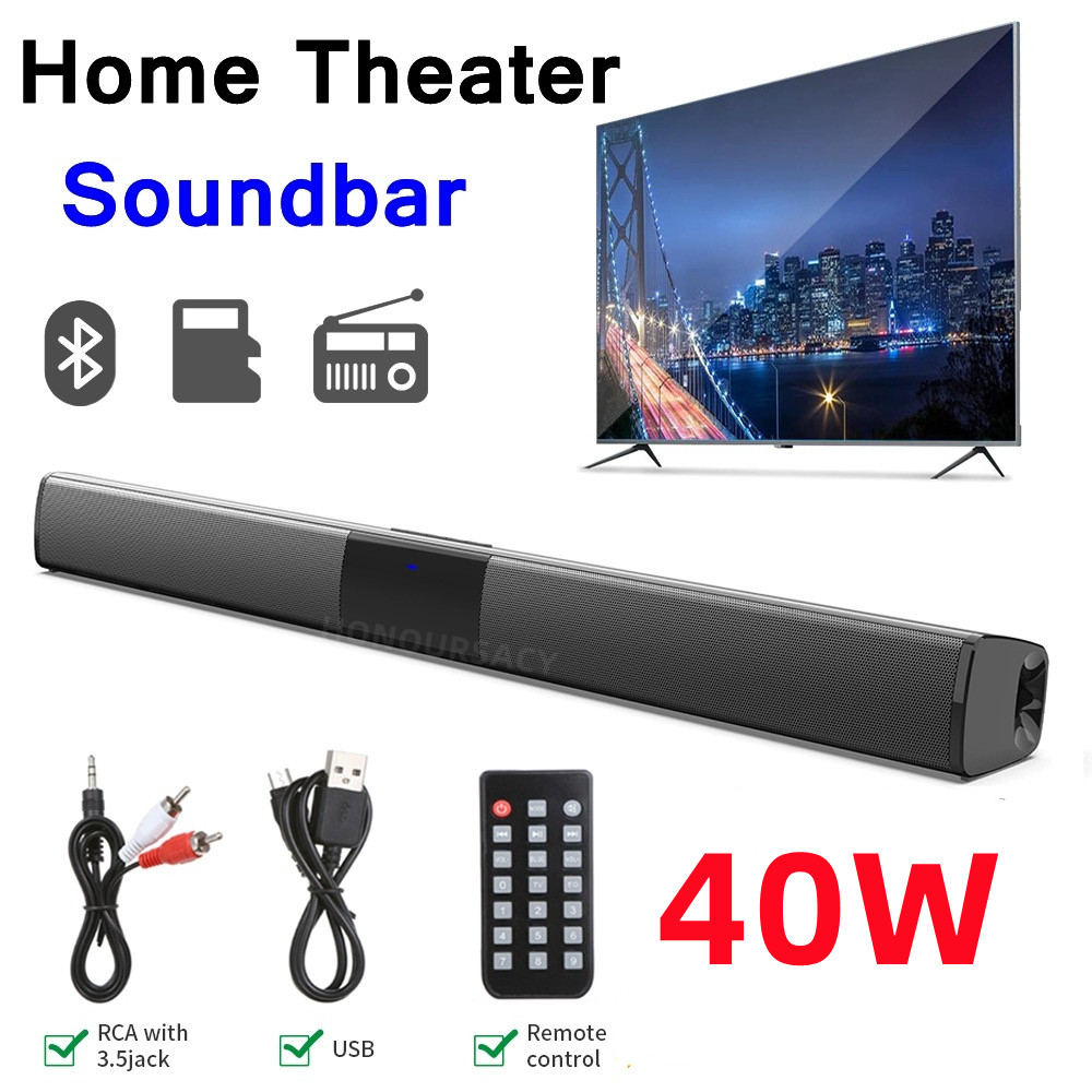 Audio Music Visualizer Free - TV 휴대용 블루투스 호환 스피커 사운드바,