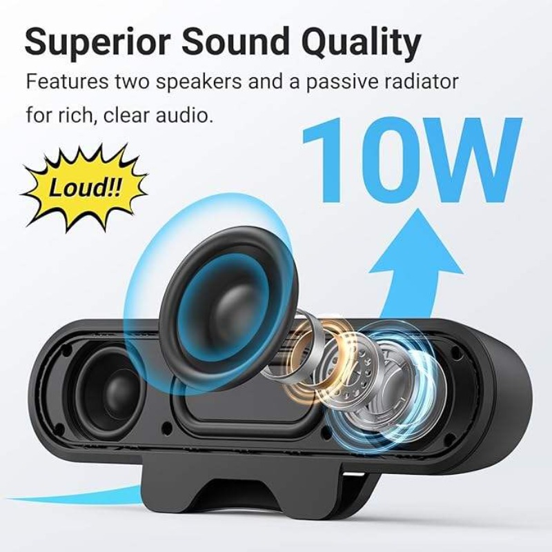 휴대용 클립형 USB 사운드바 10W 고출력 HIFI  - Audio Music Online Free 리뷰 및 가격