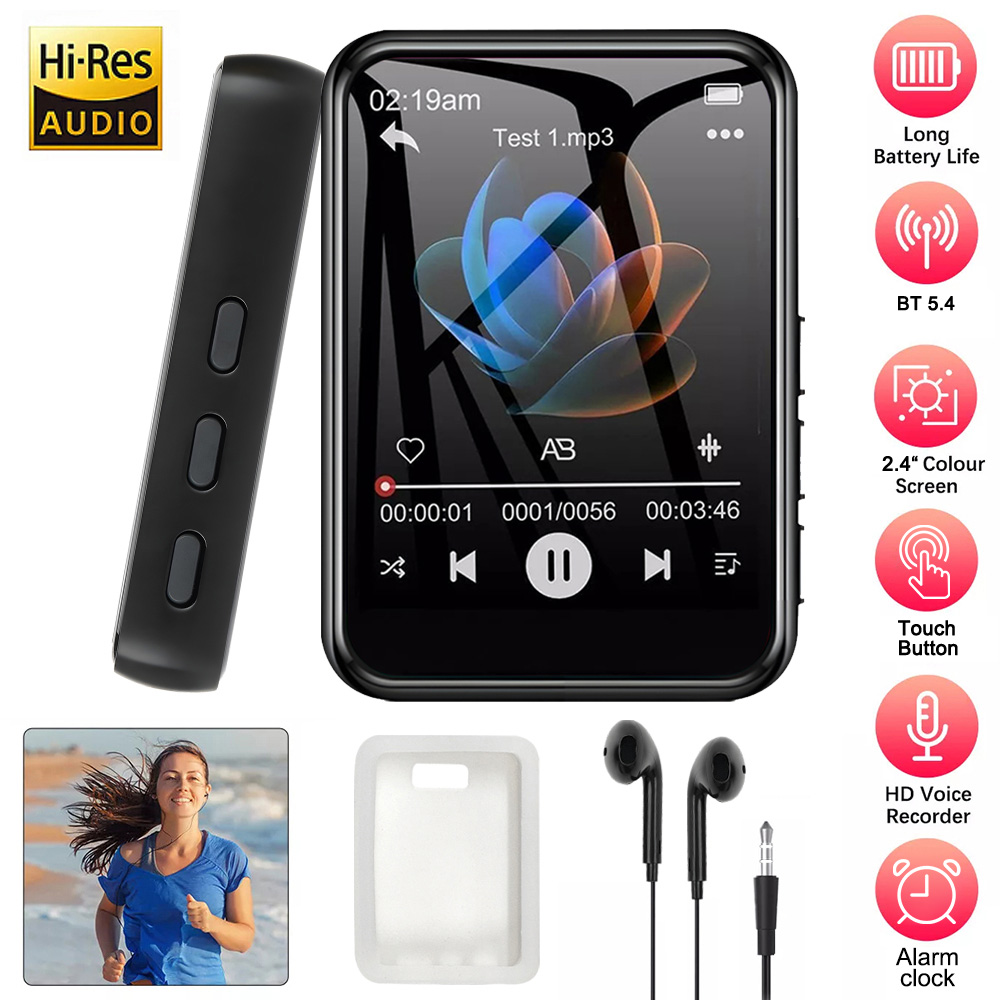 128GB 2.4 인치 터치 스크린 블루투스 5.4 M - Audio Music Recorder 리뷰 및 가격