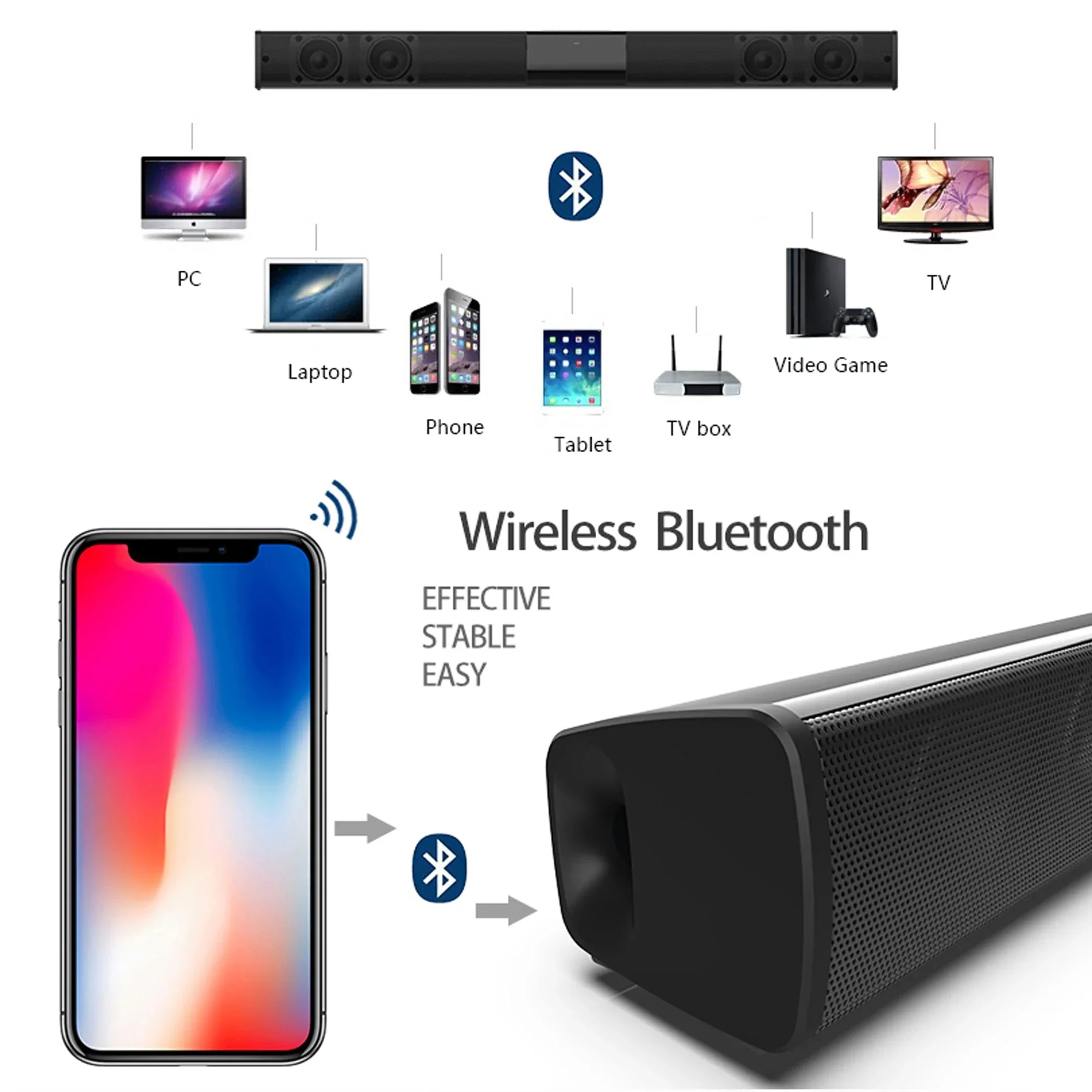 40W 블루투스 5.3 스피커 리모컨 포함 스테레오 사 - Audio Music Center 리뷰 및 가격