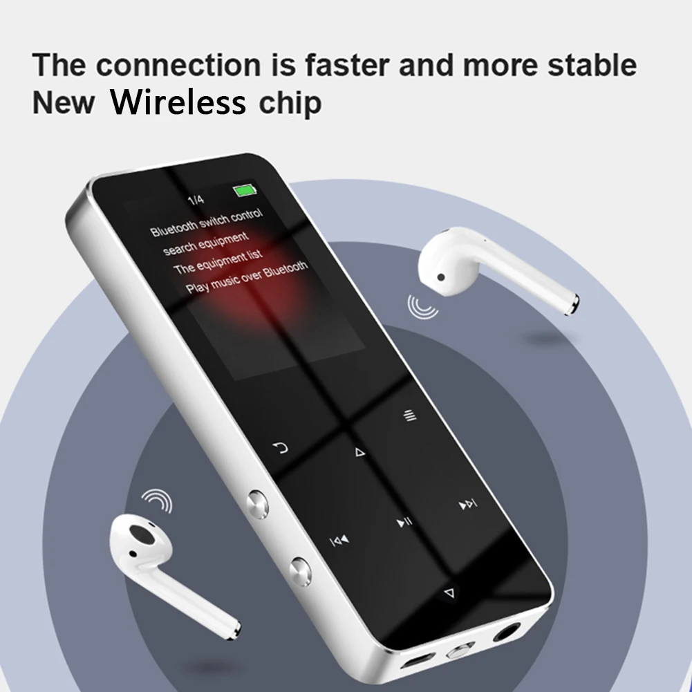 1.8인치 TFT MP3 플레이어 터치스크린 블루투스  - Audio Music Recorder 리뷰 및 가격