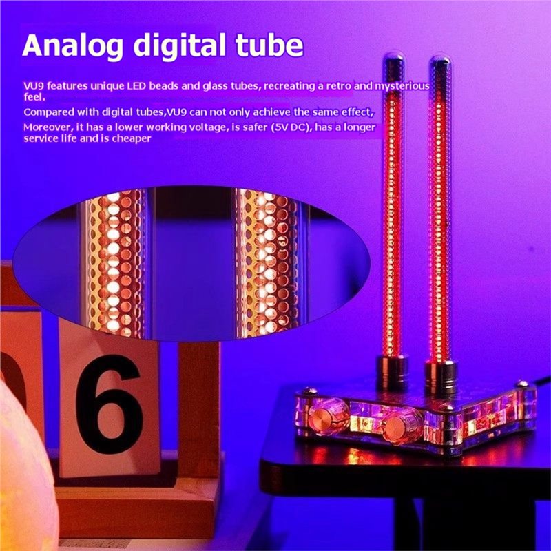 ~【A48T HOT】VU9 픽시 튜브 사운드 레벨 미터 - Audio Music Youtube 리뷰 및 가격