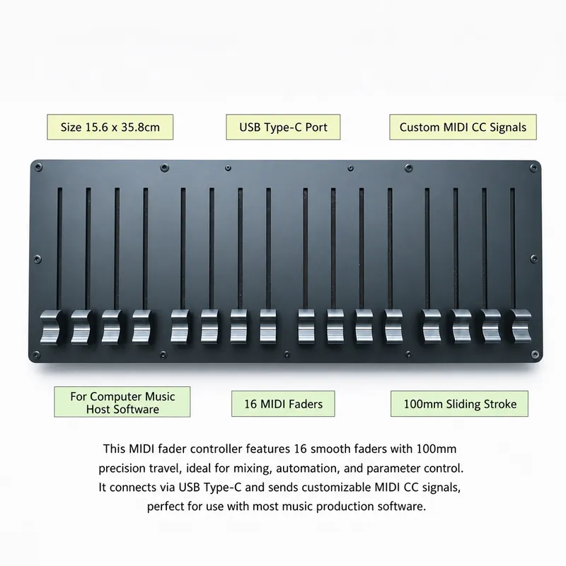 16채널, 100mm, USB Type-C MIDI 페 - Audio Music Software 리뷰 및 가격