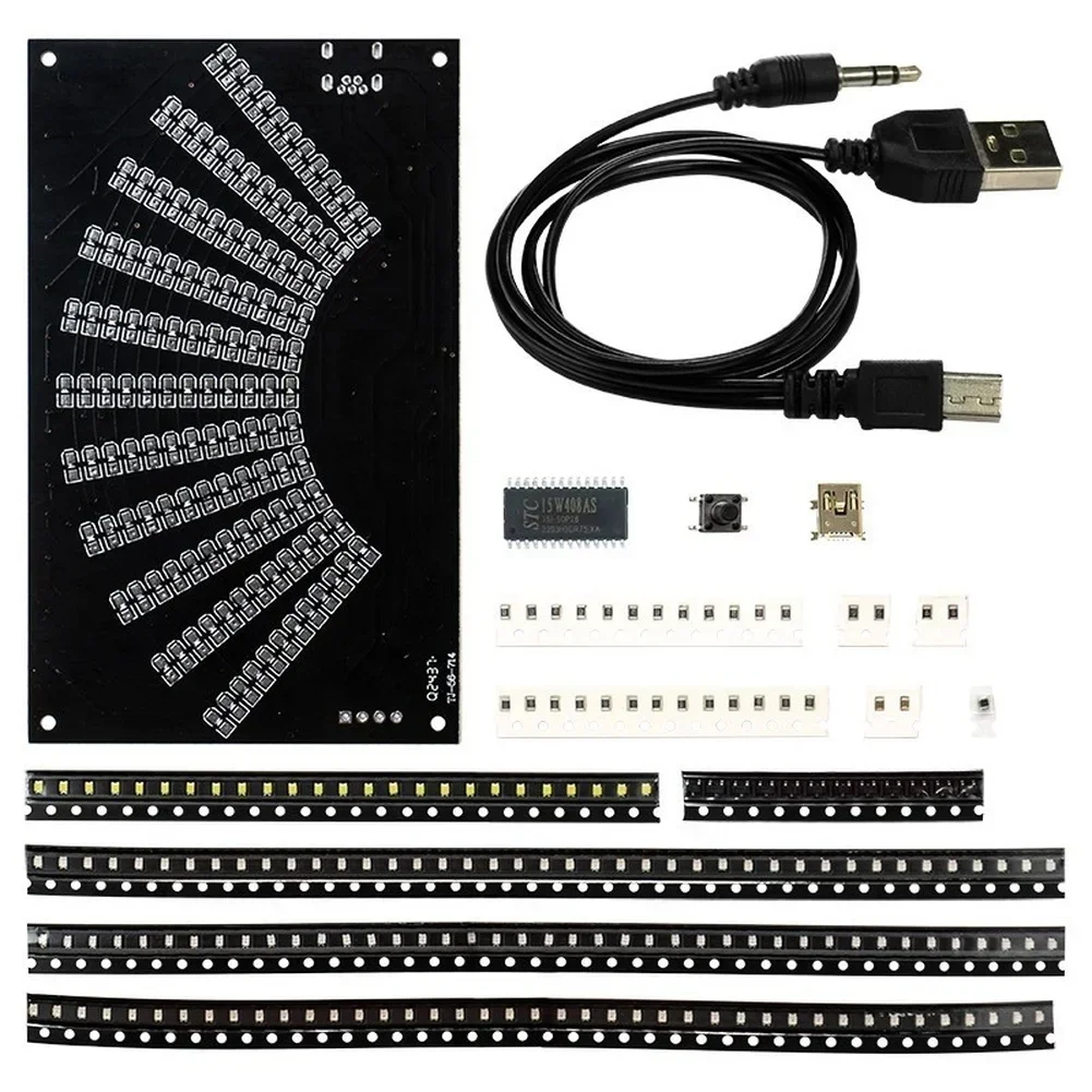 DIY LED 음악 스펙트럼 디스플레이 키트, 아크릴  - Audio Music Visualizer Free 리뷰 및 가격