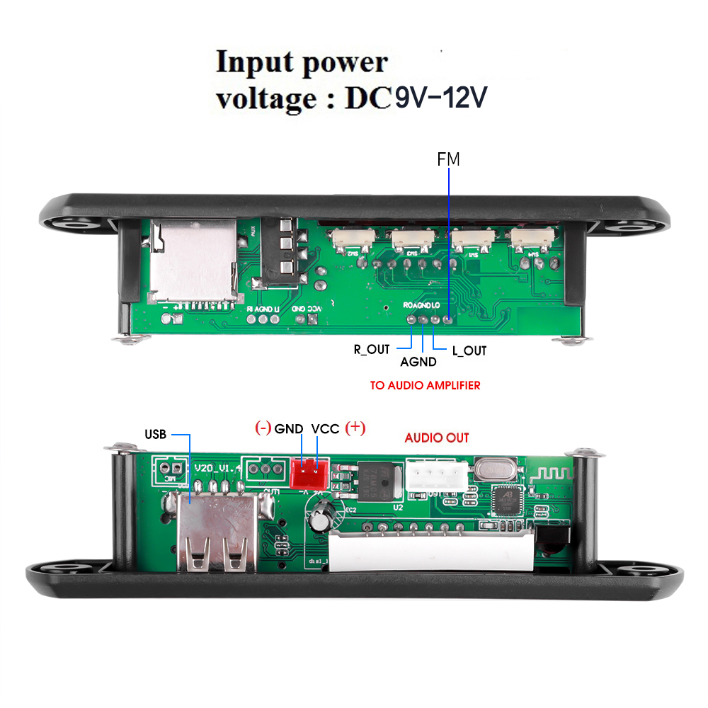 1-5PCS 9V 12V MP3 WMA 디코더 보드 U - Audio Music Recorder 리뷰 및 가격