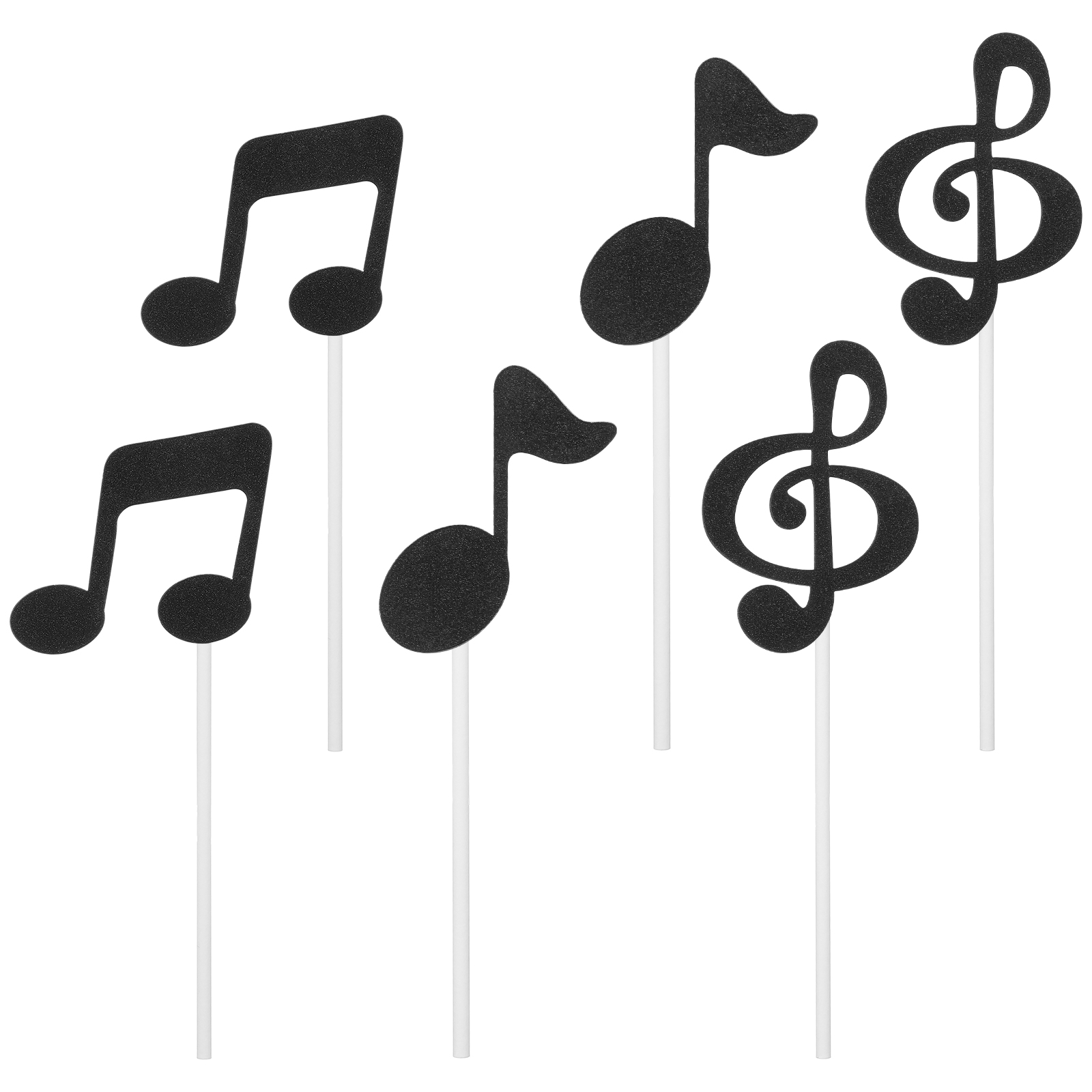 18pcs 노트 케이크 토퍼 컵케익 장식 피아노 음악  - Audio Music Notes 리뷰 및 가격