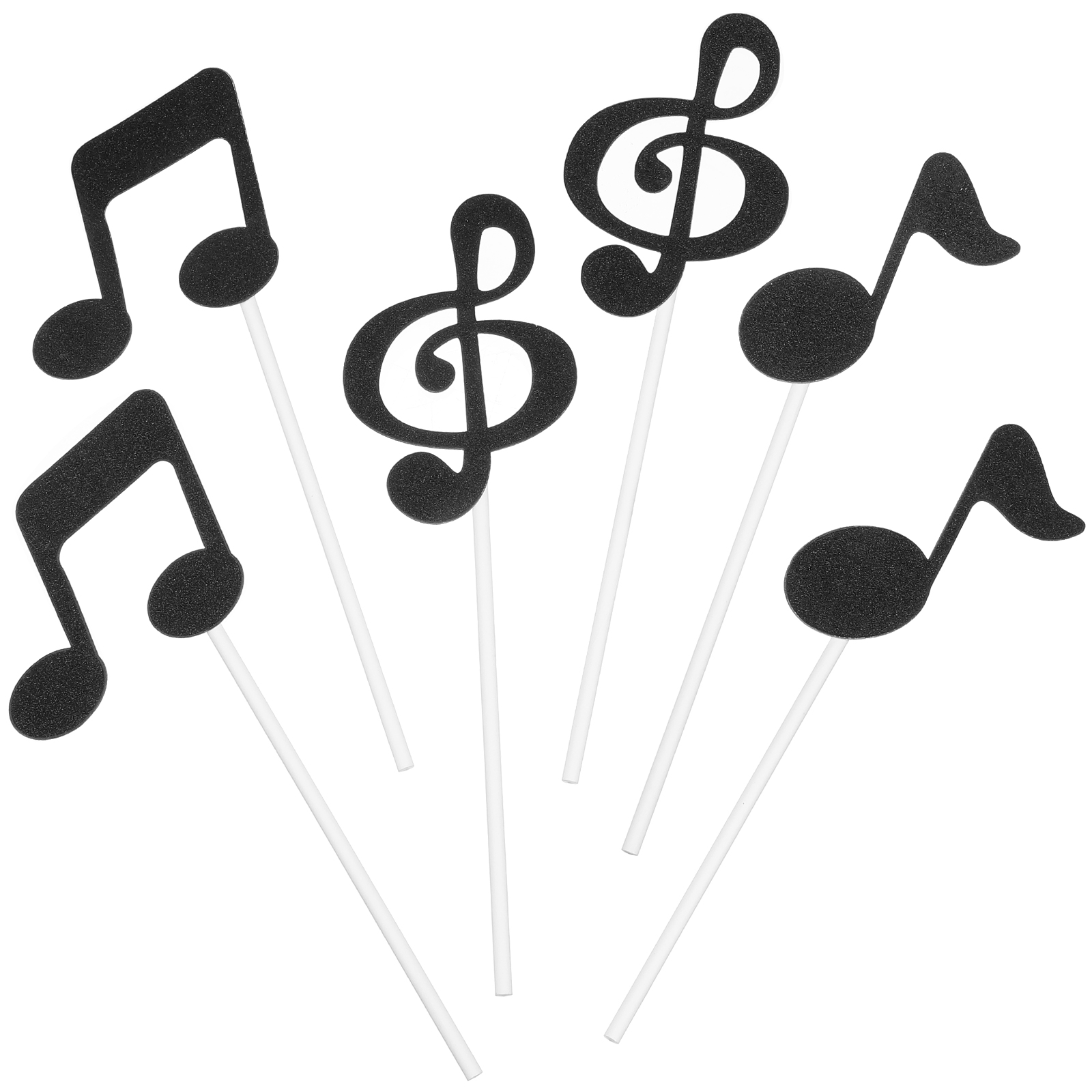 18pcs 노트 케이크 토퍼 컵케익 장식 피아노 음악  - Audio Music Notes 리뷰 및 가격