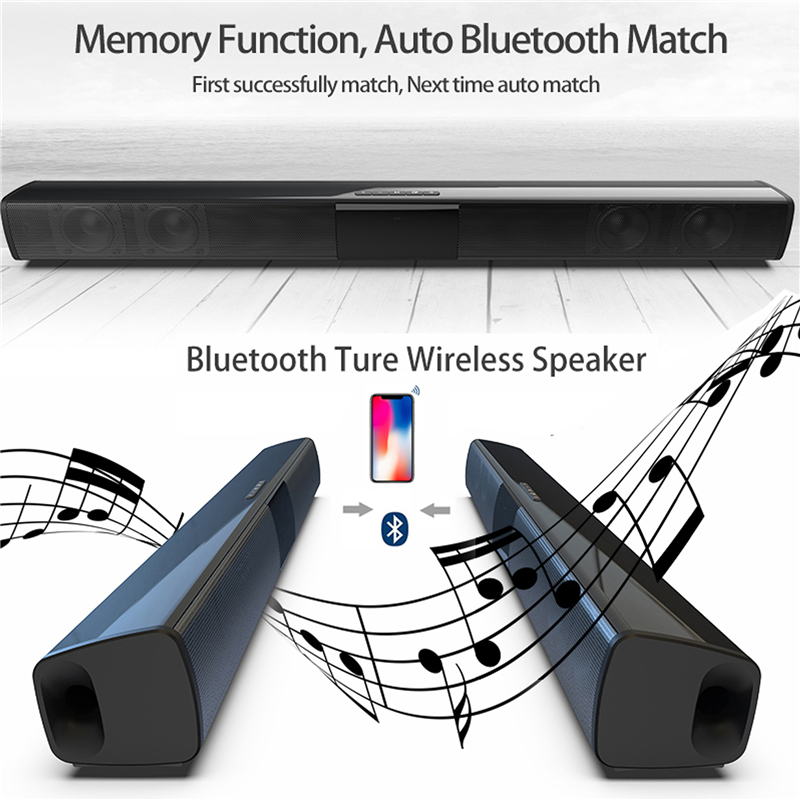 40W 무선 블루투스 5.0 사운드바 스피커 Hifi  - Audio Music Center 리뷰 및 가격